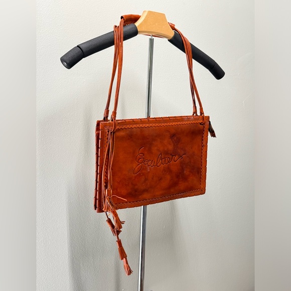 SOLD VESTIAIRE COLLECTIVE Jean Paul Gaultier Brown Leather Tasseled Handbag - Picture 2 of 16